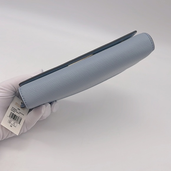 MICHAEL Michael Kors Mimi Large Saffiano Leather Bi-Fold Wallet Pale Blue - Picture 6 of 16